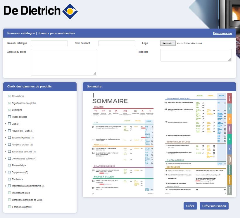 De Dietrich - catalogue thermique