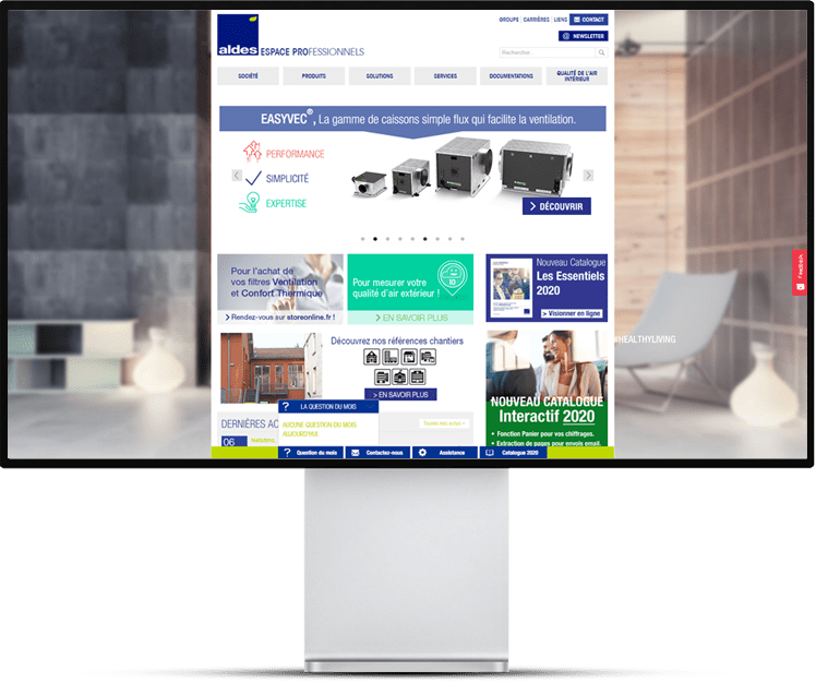 ecran web aldes