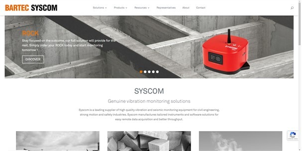 visuel page d'accueil du site SYSCOM